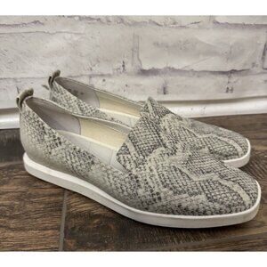 Franco Sarto Size‎ 8M Boston Slip On Snake Animal Print Loafer Comfort Shoe Gray